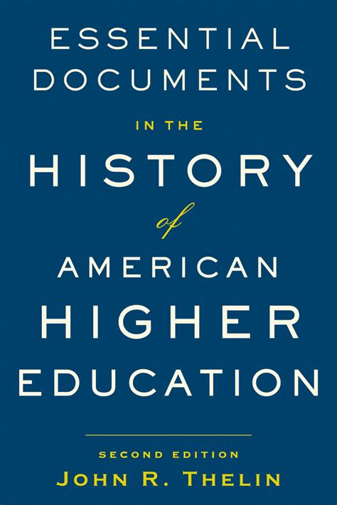 a history of american higher education 2nd edition Reader