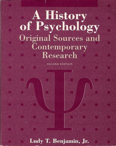 a history of psychology original sources and contemporary research PDF