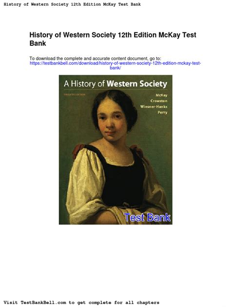 a history of western society mckay testbank temp Kindle Editon