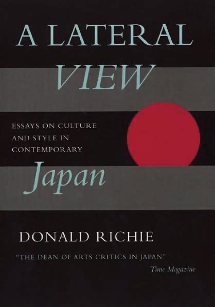 a lateral view essays on culture and style in contemporary japan Reader