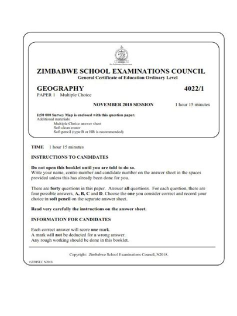 a level geography past paper Epub