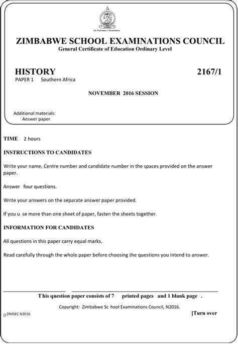 a level past exam papers zimsec Epub