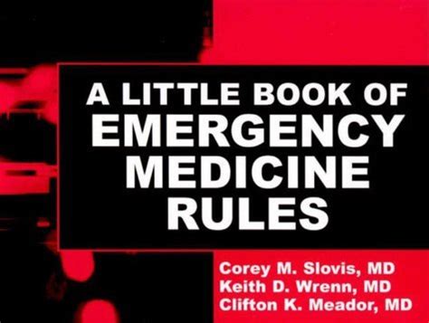 a little book of emergency medicine rules 1e PDF