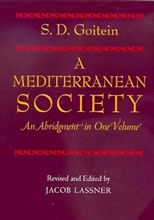 a mediterranean society an abridgment in one volume PDF