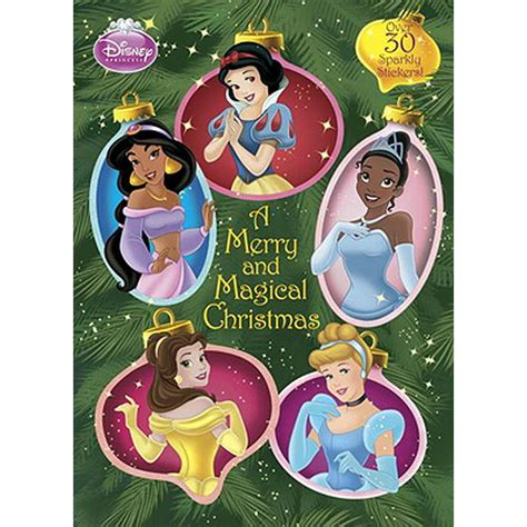 a merry and magical christmas disney princess glitter sticker book PDF