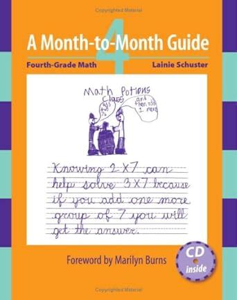 a month to month guide fourth grade math includes cd PDF