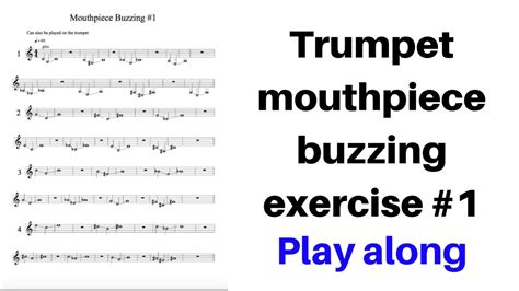 a mouthpiece buzzing routine for trumpet Reader