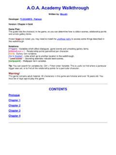 A O A Academy Walkthrough