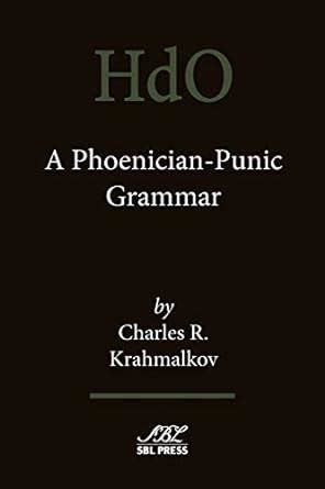 a phoenician punic grammar handbook of oriental studies Doc
