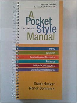 a pocket style manual 6th edition online PDF