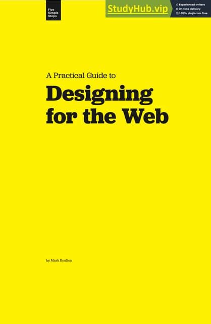 a practical guide to designing for the web Epub