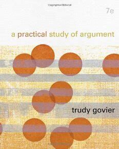 a practical study of argument 7th edition trudy govier Doc