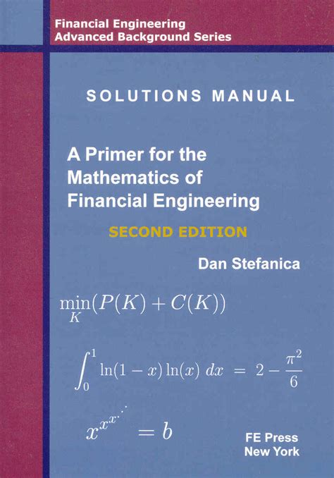 a primer for the mathematics of financial engineering second edition Epub