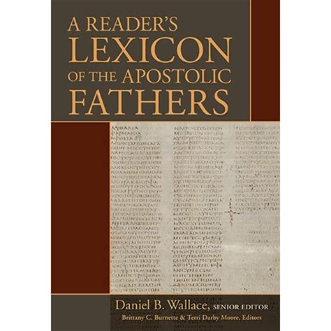 a readers lexicon of the apostolic fathers PDF