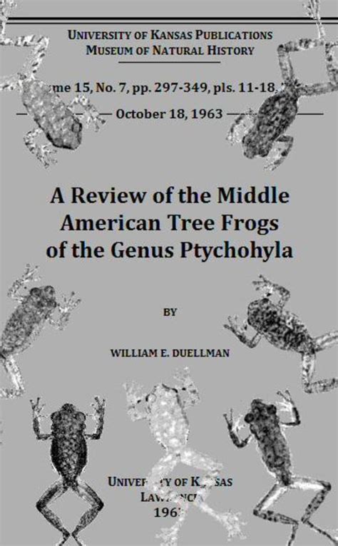 a review of the middle american tree frogs of the genus ptychohyla Epub