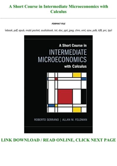 a short course in intermediate microeconomics with calculus download Epub