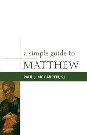 a simple guide to matthew simple guides to the gospels Reader