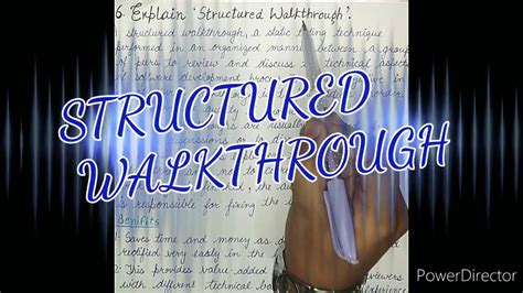 A Structured Walkthrough