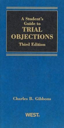 a students guide to trial objections student guides Epub