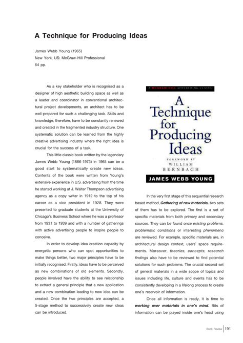 a technique for producing ideas pdf Doc