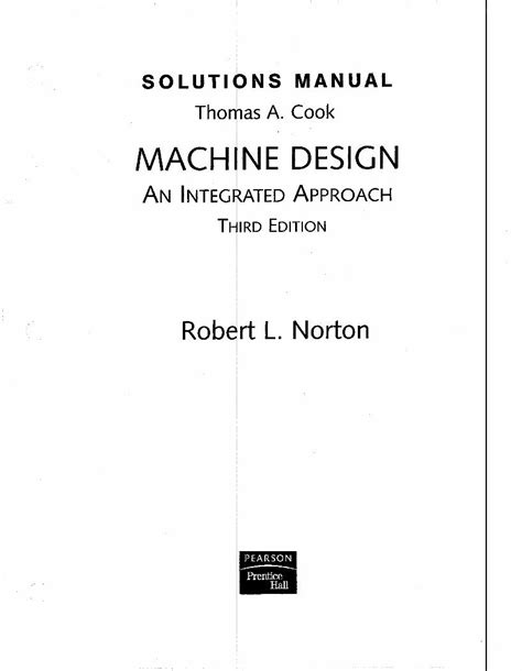 a text of machine design solution manual Epub