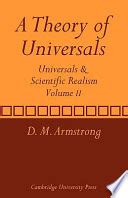 a theory of universals volume 2 a theory of universals volume 2 Doc