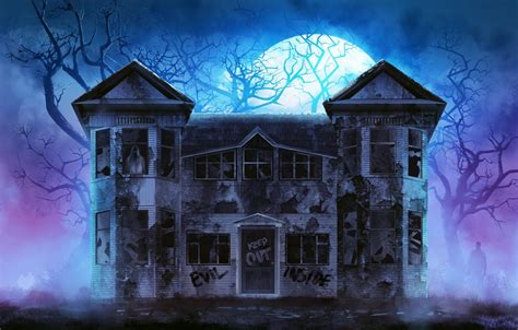 a very scary haunted house glows in the dark Reader