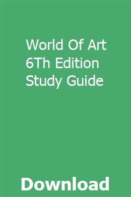 a world of art 6th edition pdf free download full PDF