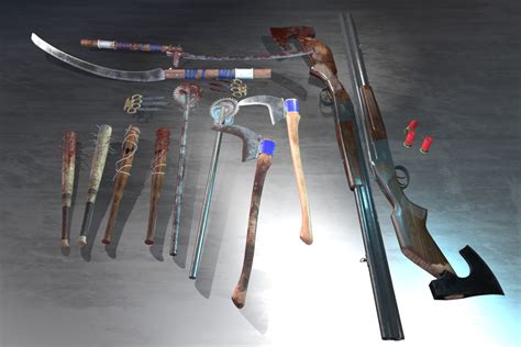 a. Melee Weapons: