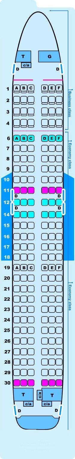 A320 Aircraft Seating Chart