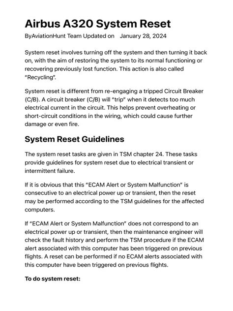 a320 reset line pdf Reader