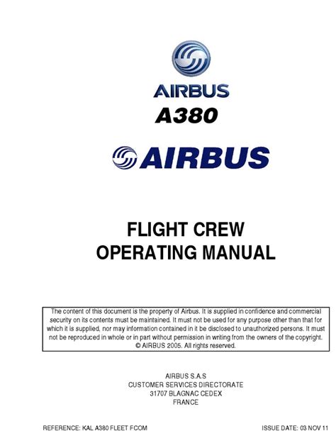 a380 flight operating manual PDF