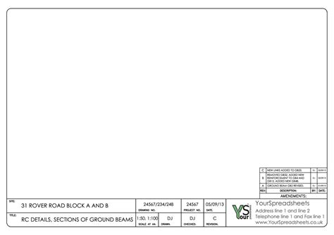 a4 title block template Epub