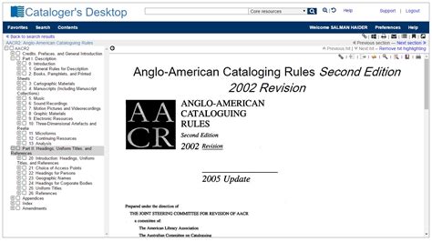 Aacr2 Catalogue Card