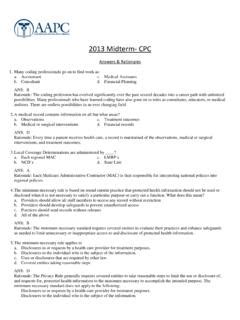 aapc 2013 midterm answers Reader