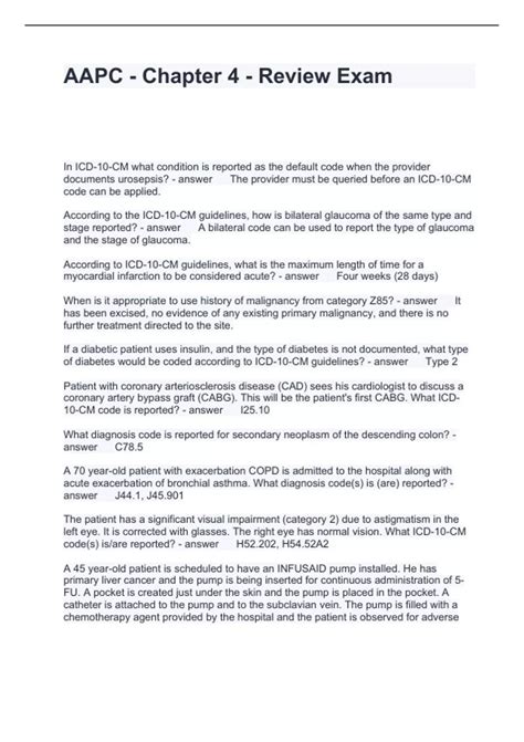 aapc chapter 4 answers PDF