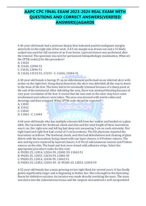 aapc instructor answer key final exam 2013 PDF