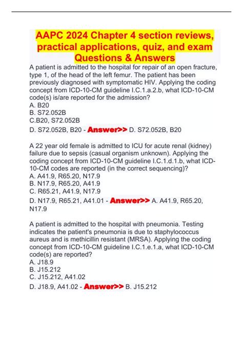 aapc practical exam answers PDF