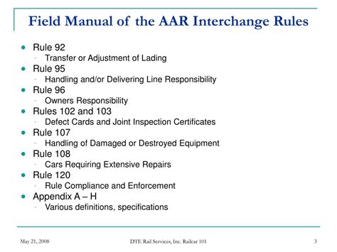 aar interchange rules field manual Doc