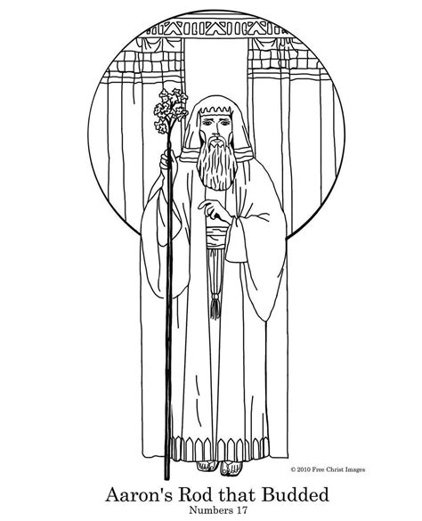 aaron rod coloring page Kindle Editon