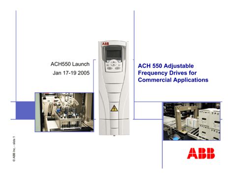 abb ach550 vcr manual PDF