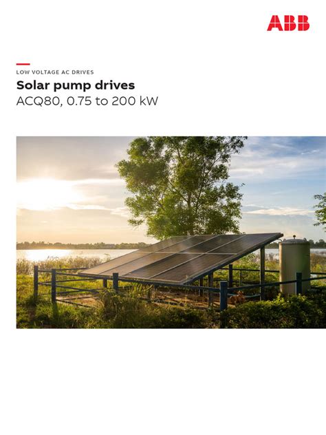 Abb Solar Pump Drive Catalogue