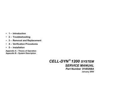 abbott cell dyn 1200 manual PDF