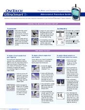 abbreviated procedure guide one touch ultra mini Reader