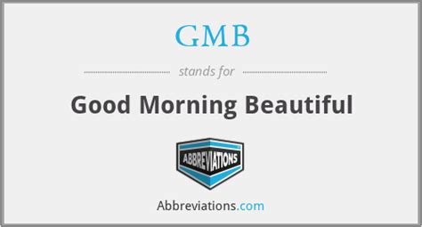 abbreviation good morning