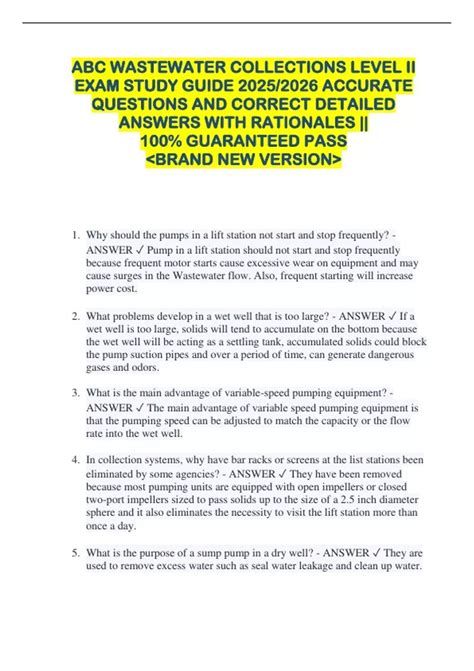 abc wastewater exam study guide Epub