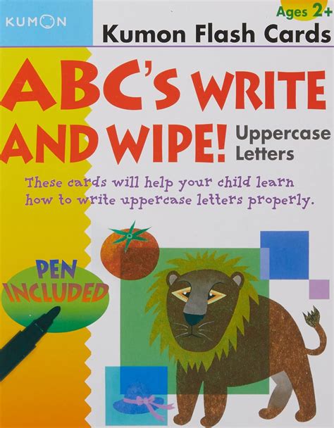 abcs uppercase write and wipe flash cards kumon flash cards PDF