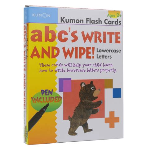 abcs write and wipe lowercase letters kumon flash cards PDF
