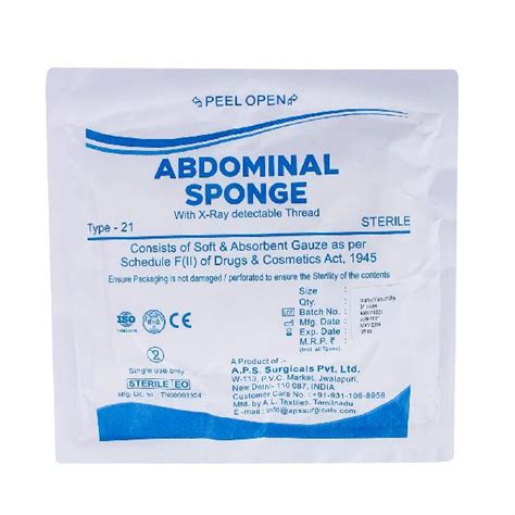 abdominal sponge