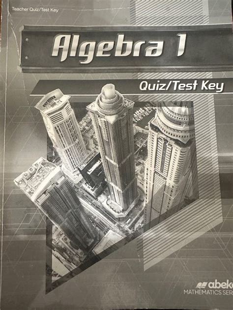 abeka algebra 1 test 11 answers Epub